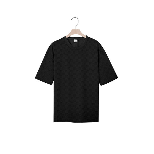 Herren lässiges Kurzarmshirt aus strukturierter Baumwolle EB