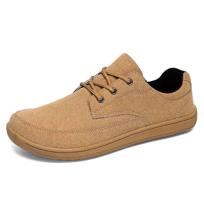 Damen bequeme Sneaker aus weichem Veloursleder mit rutschfester Sohle EB
