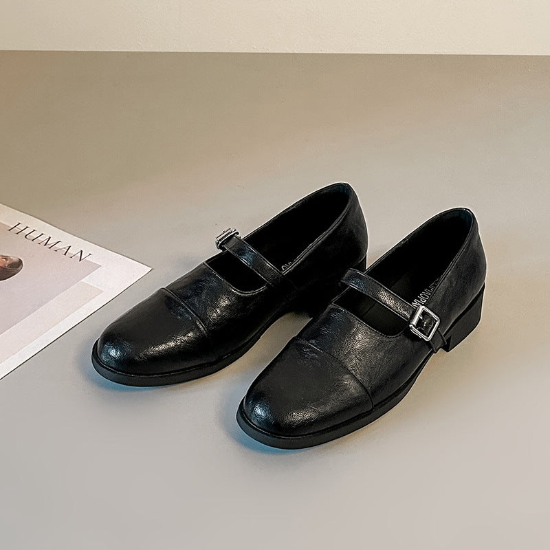 Damen Elegante Mokassins mit dekorativem Riemchen EB