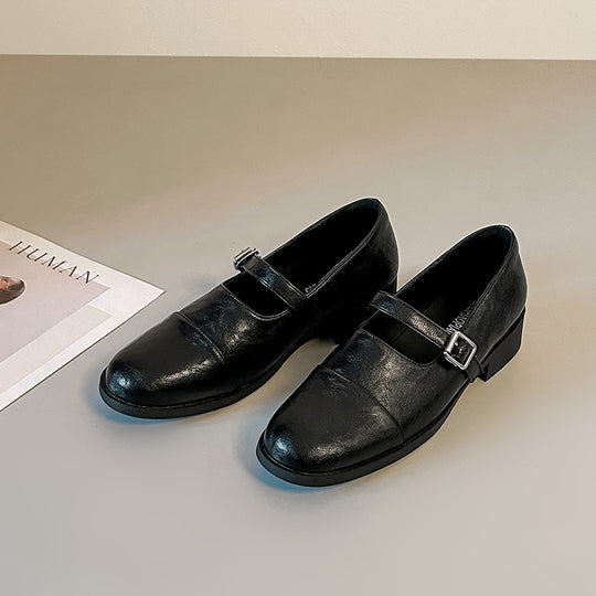Damen Elegante Mokassins mit dekorativem Riemchen EB