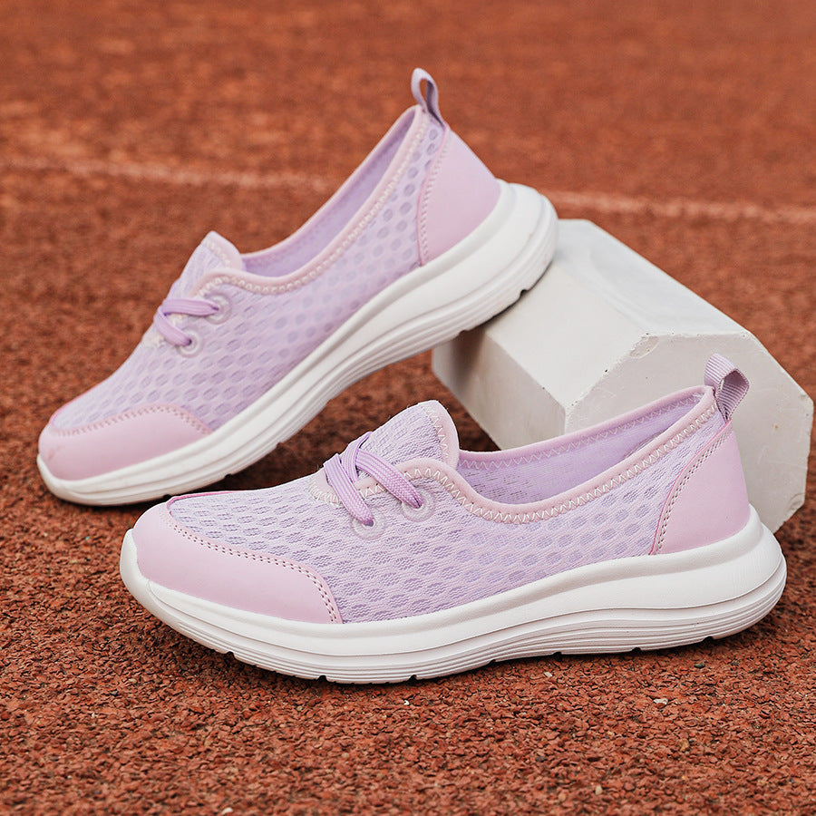 Damen Atmungsaktive Freizeit-Sneaker mit elastischem Obermaterial EB