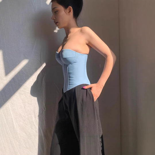 Damen Korsettoberteil mit verstärktem Bustier EB