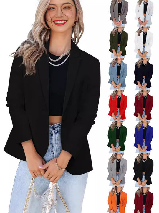 Damen Eleganter Blazer mit modernem Schnitt und praktischen Taschen EB