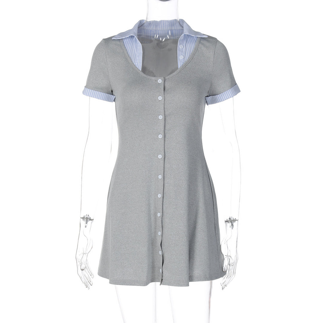 Damen Modisches Polo-Kleid EB