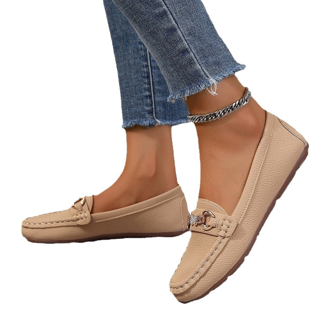 Damen Mokassins mit eleganten Schnallen-Details und komfortabler Fußbettgestaltung EB