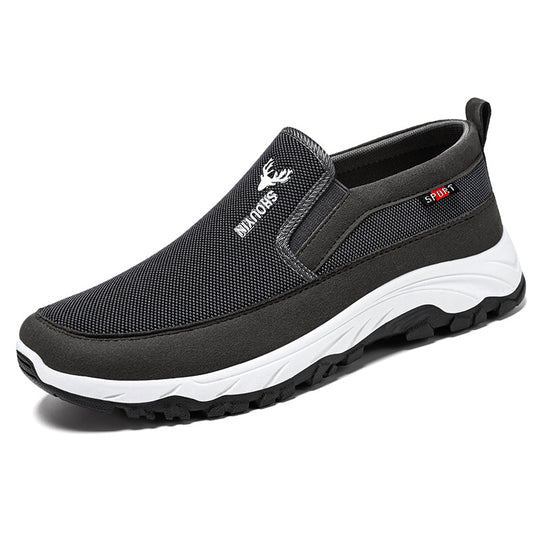 Damen Komfortable und atmungsaktive Slip-On Sneakers mit rutschfester Sohle EB