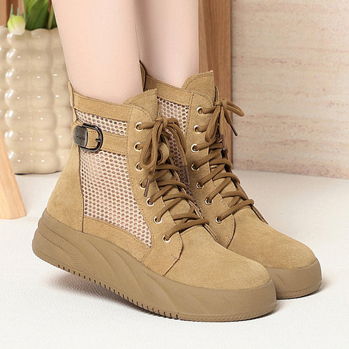 Damen Sportliche Sneakers mit atmungsaktiver Netzstruktur und flexibel dämpfendem Sohlenbereich EB