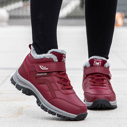 Damen Sportliche Winter Sneaker mit Warmfutter und rutschfester Sohle EB
