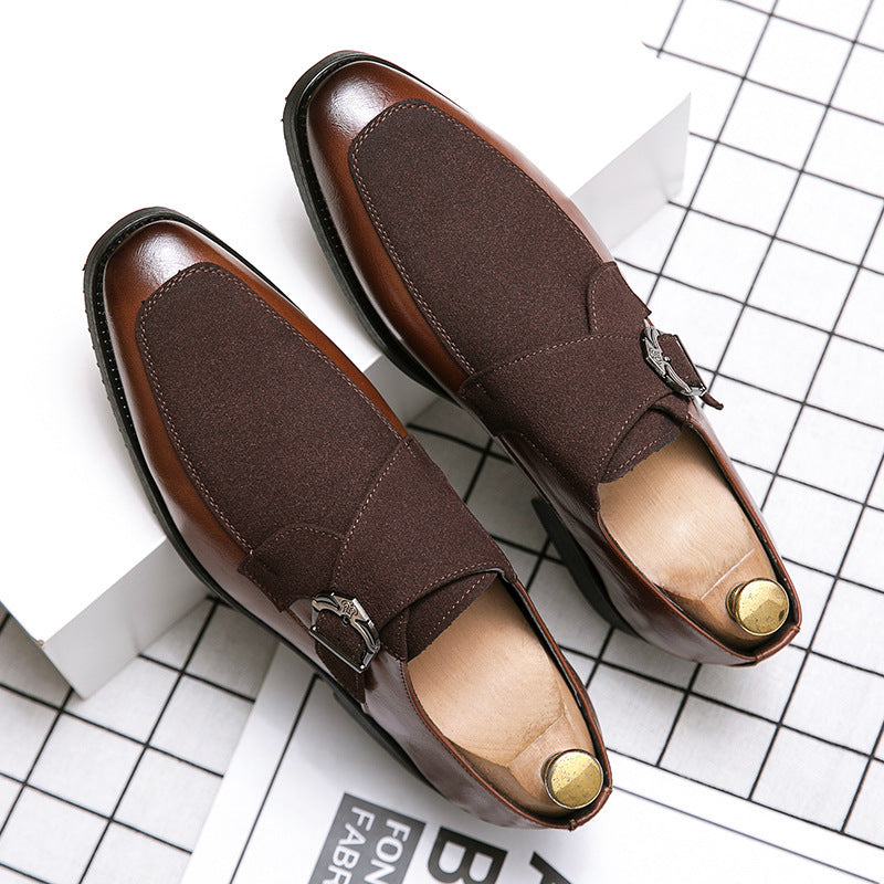 Herren elegante Mokassins mit modischer Schnalle EB