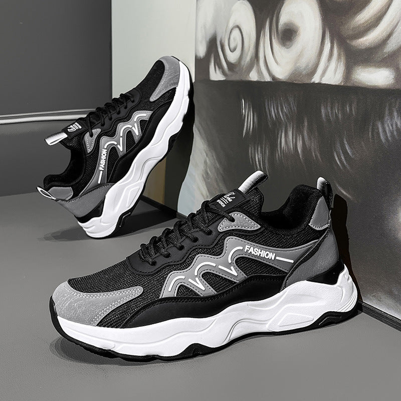 Damen Sportliche Sneakers mit atmungsaktiver Mesh-Oberfläche und stoßdämpfender Sohle EB