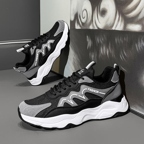 Damen Sportliche Sneakers mit atmungsaktiver Mesh-Oberfläche und stoßdämpfender Sohle EB