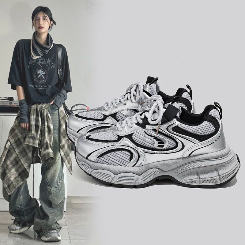 Damen Sportliche Lauf-Sneaker mit rutschfester Sohle und atmungsaktivem Obermaterial EB