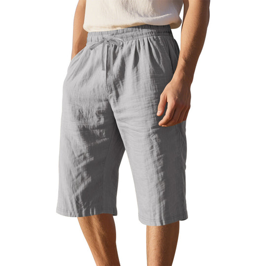 Herren leichte Freizeithose mit elastischem Bund und praktischen Taschen EB