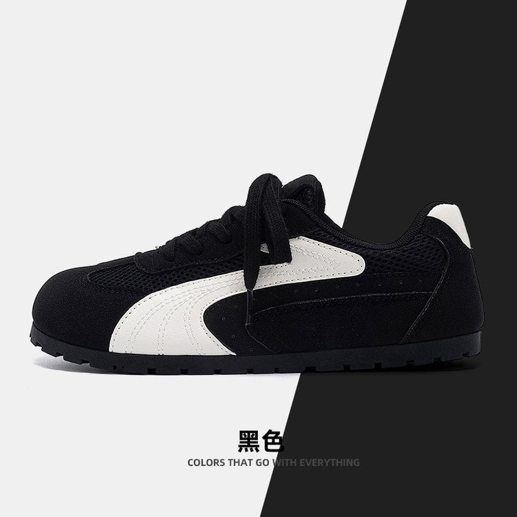 Damen sportliche Sneakers mit atmungsaktiver Oberflächenstruktur und rutschfester Sohle EB