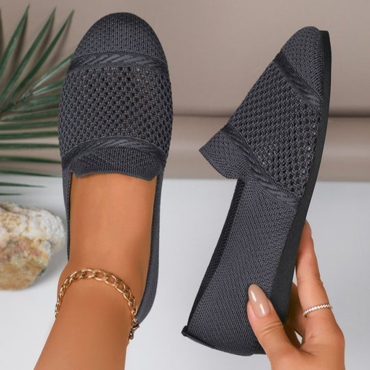 Damen Atmungsaktive Slip-On Schuhe mit flexiblem Mesh-Obermaterial EB