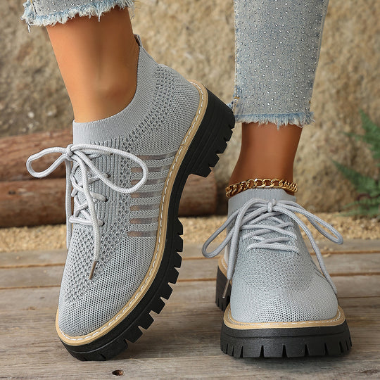 Damen luftige Sneakers mit rutschfester Sohle und atmungsaktivem Obermaterial EB