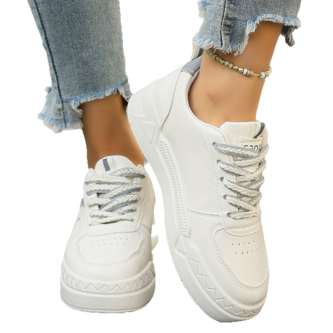 Damen Modische Sneaker mit atmungsaktiver Oberflächenstruktur und flexibler Sohle EB