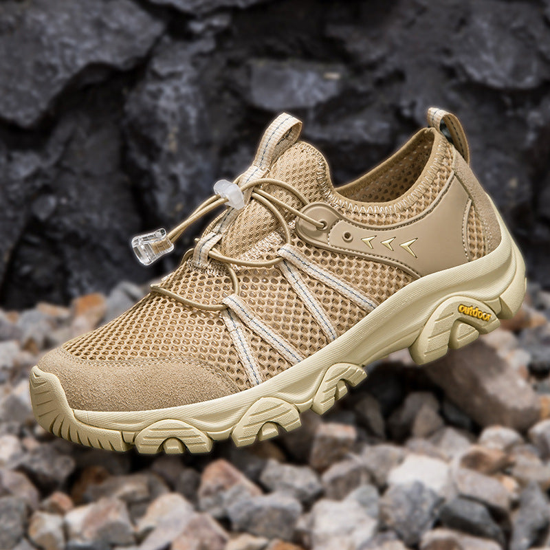 Herren atmungsaktive Trekking‑Trail‑Sneaker mit Quick‑Lace und griffiger Offroad‑Sohle EB