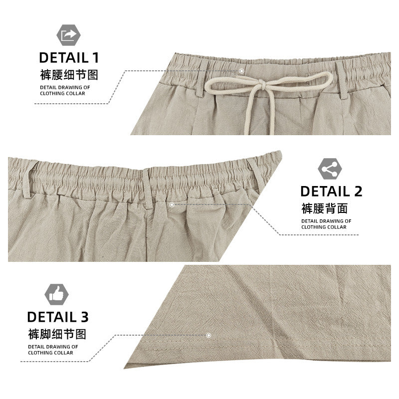Herren nan knielange leichte Funktionsshorts mit Elastikbund, Kordelzug und tiefen Eingrifftaschen EB