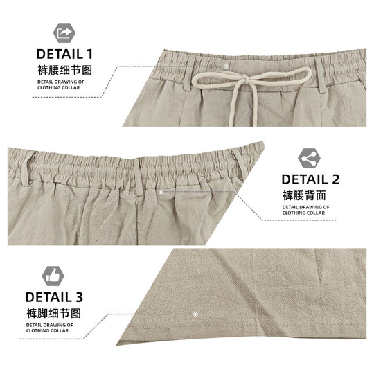 Herren nan knielange leichte Funktionsshorts mit Elastikbund, Kordelzug und tiefen Eingrifftaschen EB