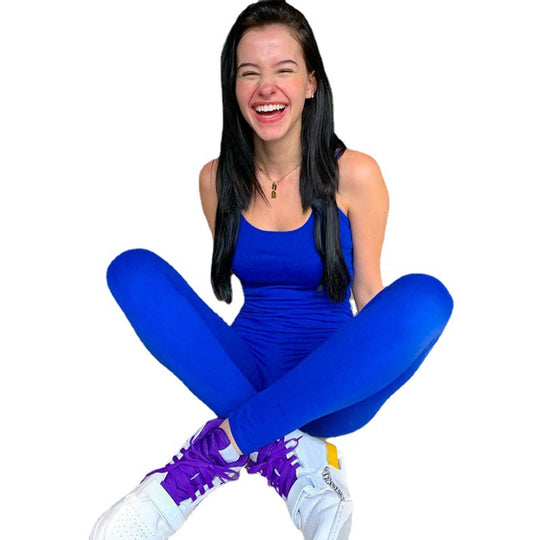 Damen Sportlicher Einteiler im funktionalen Design mit bequemem Schnitt EB