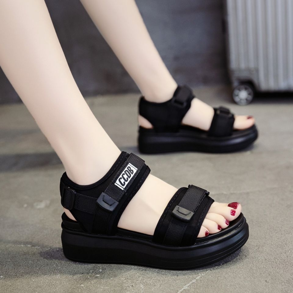 Damen Sportliche Sandalen mit schockabsorbierender Sohle und verstellbaren Riemen EB