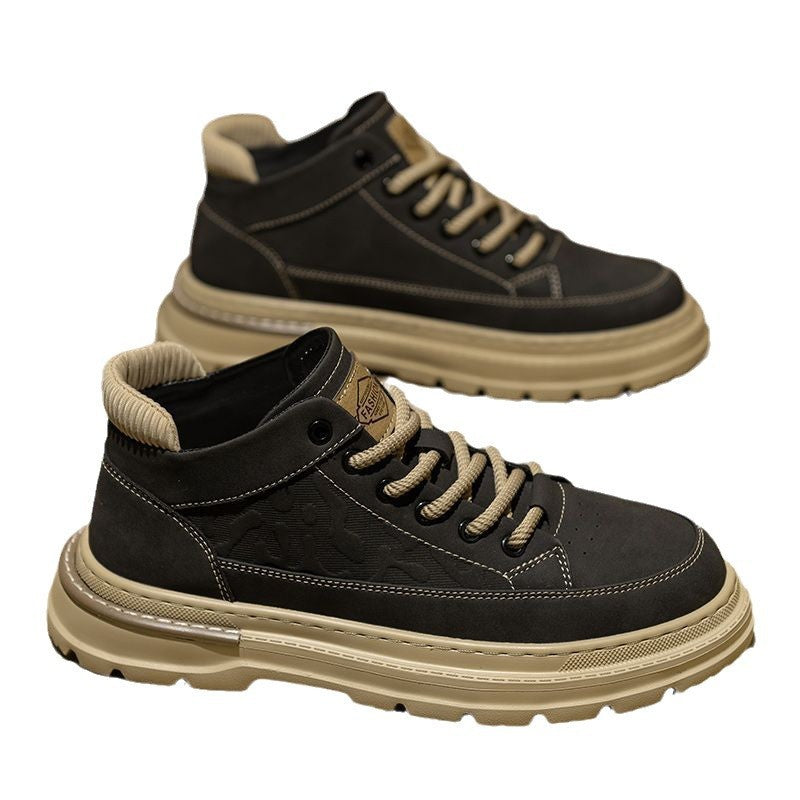 Damen modische Trekking-Sneaker mit hohem Kragen und griffiger Sohle EB