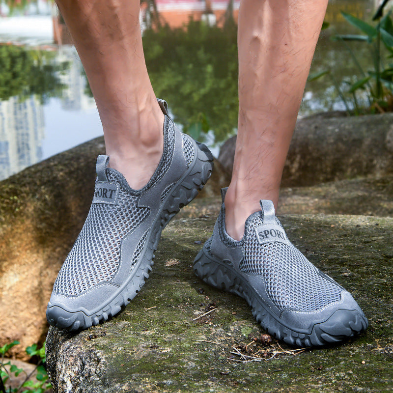 Herren Atmungsaktive Freizeit-Sneaker mit flexibler Gummisohle EB