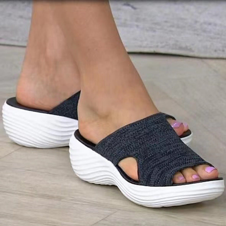 Damen Komfortable Sandaletten mit ergonomischem Fußbett und rutschfester Sohle EB