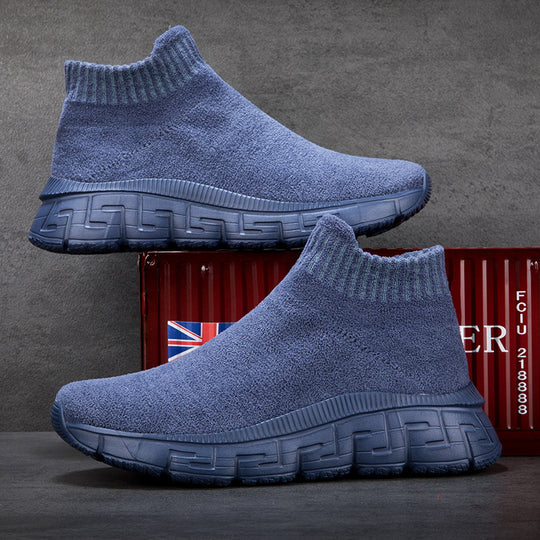 Damen Strick-Sneaker mit elastischem Knöchelabschluss EB