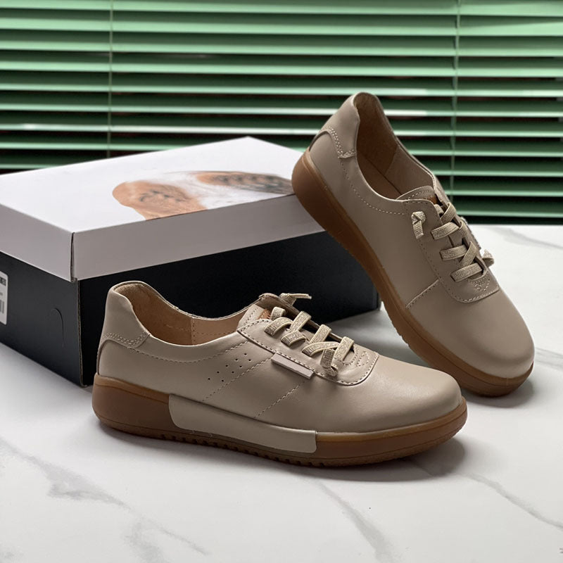 Damen Bequeme Sneaker mit atmungsaktiver Oberflächenstruktur EB