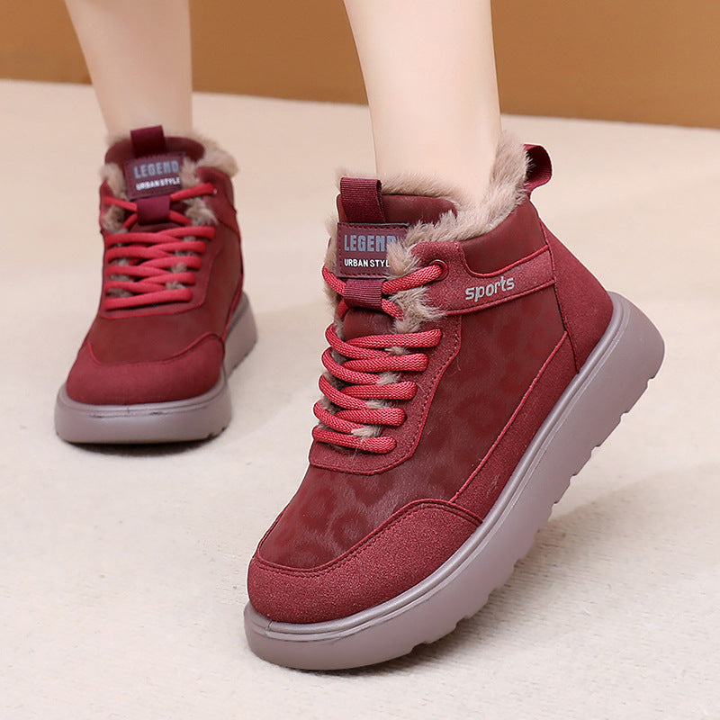 Damen Winterliche Sneakers mit isolierendem Innenfutter und rutschfester Sohle EB