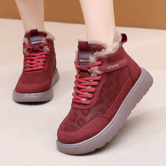 Damen Winterliche Sneakers mit isolierendem Innenfutter und rutschfester Sohle EB