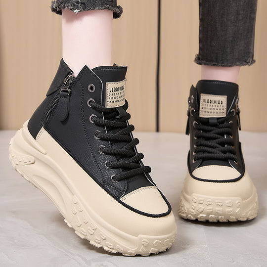 Damen High-Top Sneakers mit wasserabweisender Oberfläche und rutschfester Sohle EB