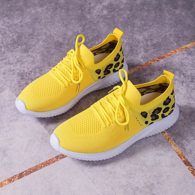 Damen Atmungsaktive Sneakers im modernen Leopardenmuster EB