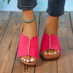 Damen Komfortable Slip-On Sandalen EB