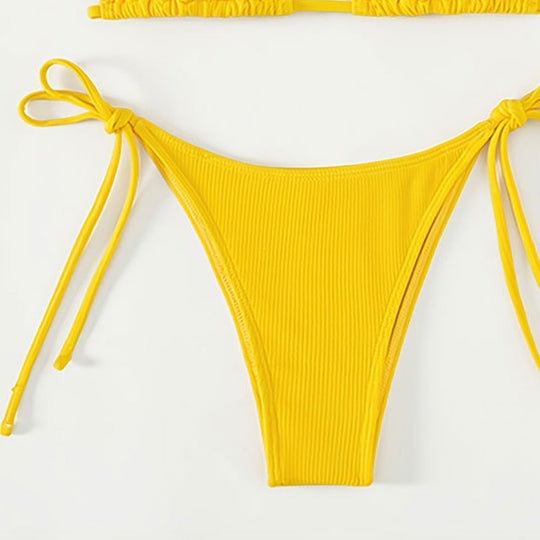 Damen Triangel-Bikini mit raffinierten Trägerschleifen EB