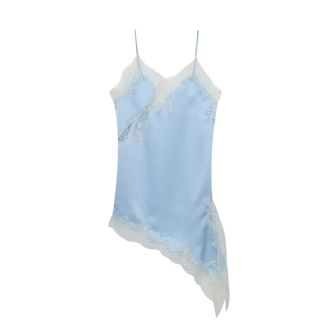 Damen asymmetrisches Spaghetti-Top EB