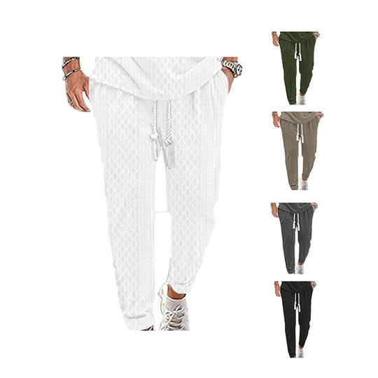 Herren nan Thermo-Zopfstrick-Jogginghose mit breitem Rippenbund und dekorativer Kordel EB