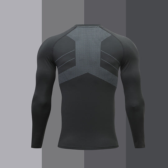 Herren Kompressions-Langarm-Sportshirt EB