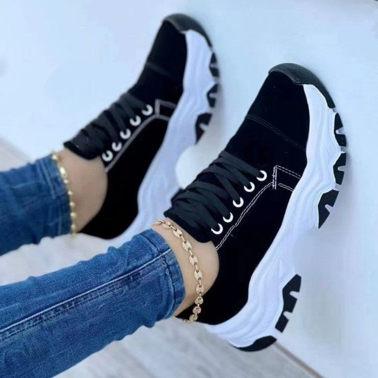 Damen Sportliche Sneakers mit rutschfester Sohle und atmungsaktivem Obermaterial EB