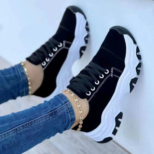 Damen Sportliche Sneakers mit rutschfester Sohle und atmungsaktivem Obermaterial EB