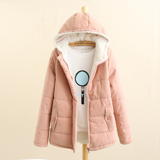 Damen gesteppte Übergangsjacke mit kuscheligem Fleece-Innenfutter und praktischen Taschen EB