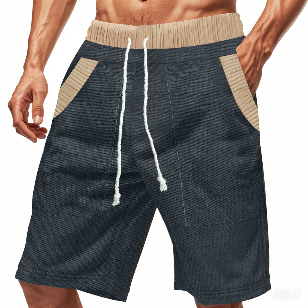 Herren Freizeit-Shorts mit elastischem Bund und praktischen Seitentaschen EB