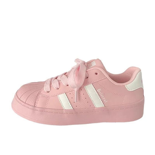 Damen Sportliche Sneakers mit dickem Sohlenprofil und atmungsaktiver Obermaterialstruktur EB