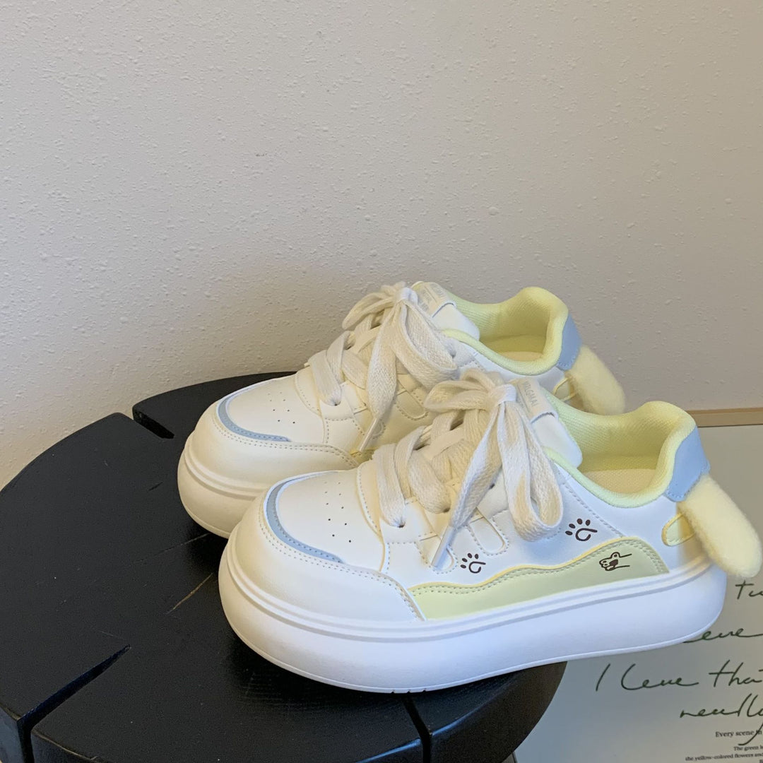 Damen Schnürsneaker mit verspielten Tiermotiven und komfortabler Dämpfung EB