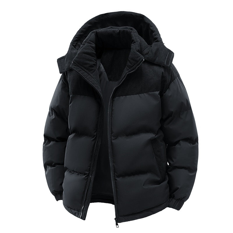 Damen isolierte Pufferjacke mit kuscheligem Innenfutter und verstellbarem Kapuzensystem – EB