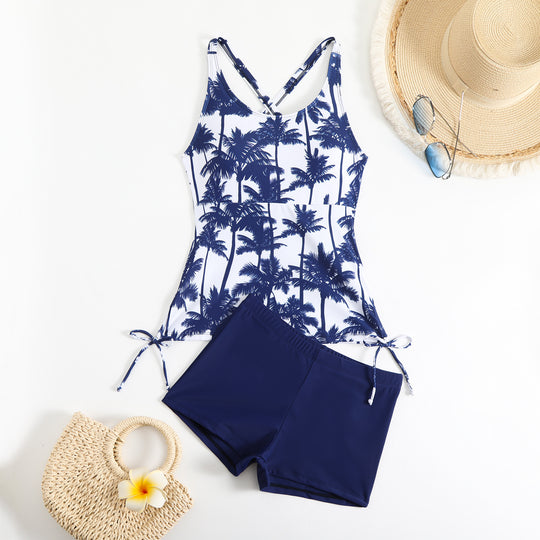 Damen Tankini-Set mit floralem Design und verstellbaren Trägern EB