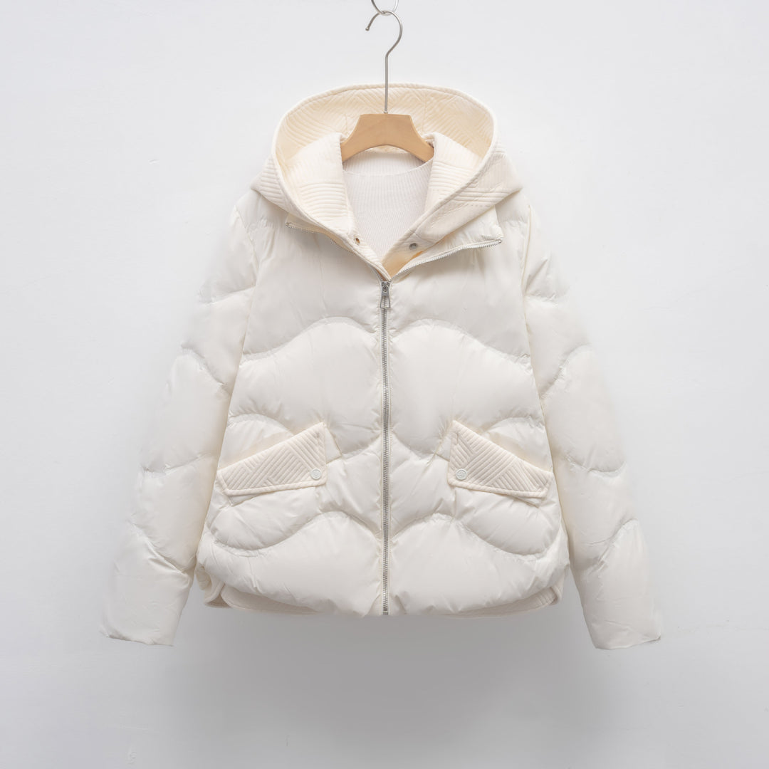 Damen Daunenjacke mit verstellbarem Kragen EB