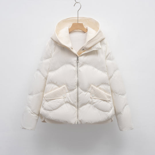 Damen Daunenjacke mit verstellbarem Kragen EB